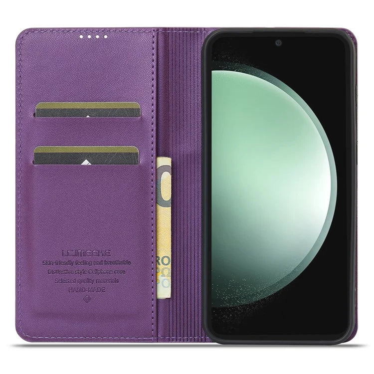 LC.IMEEKE L1 Series for Samsung Galaxy S24+ Case PU Leather Wallet Stand Protective Phone Cover