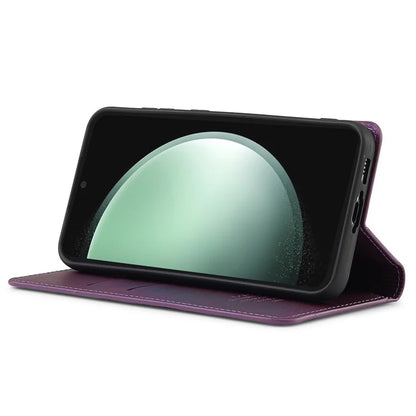 LC.IMEEKE L1 Series for Samsung Galaxy S24+ Case PU Leather Wallet Stand Protective Phone Cover