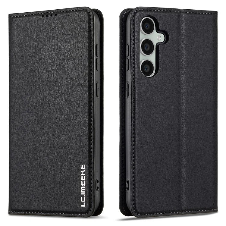 LC.IMEEKE L1 Series for Samsung Galaxy S23 FE Case PU Leather Wallet Stand Protective Phone Cover
