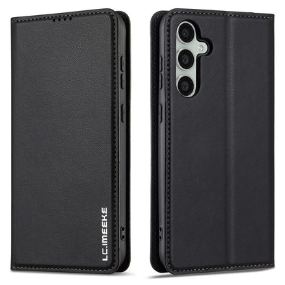 LC.IMEEKE L1 Series for Samsung Galaxy S23 FE Case PU Leather Wallet Stand Protective Phone Cover