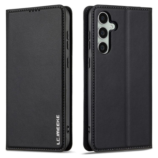 LC.IMEEKE L1 Series for Samsung Galaxy S23 FE Case PU Leather Wallet Stand Protective Phone Cover