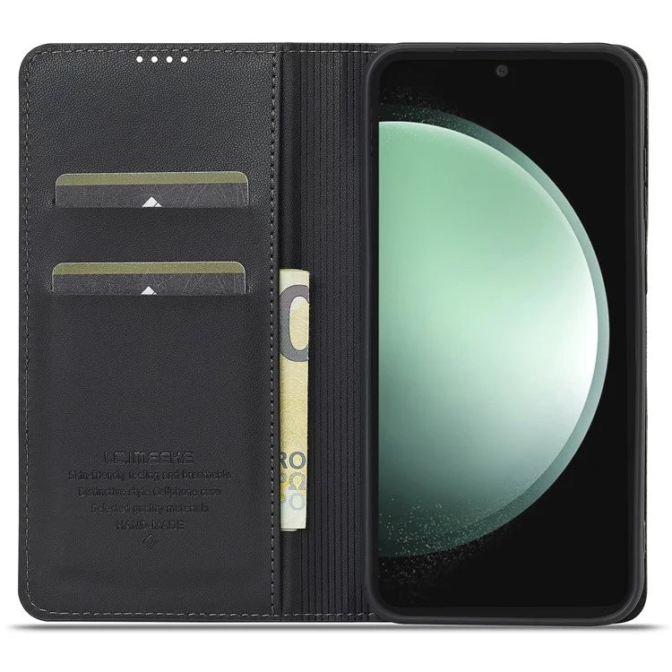 LC.IMEEKE L1 Series for Samsung Galaxy S23 FE Case PU Leather Wallet Stand Protective Phone Cover
