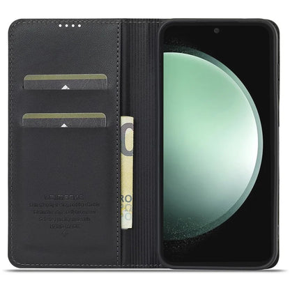 LC.IMEEKE L1 Series for Samsung Galaxy S23 FE Case PU Leather Wallet Stand Protective Phone Cover