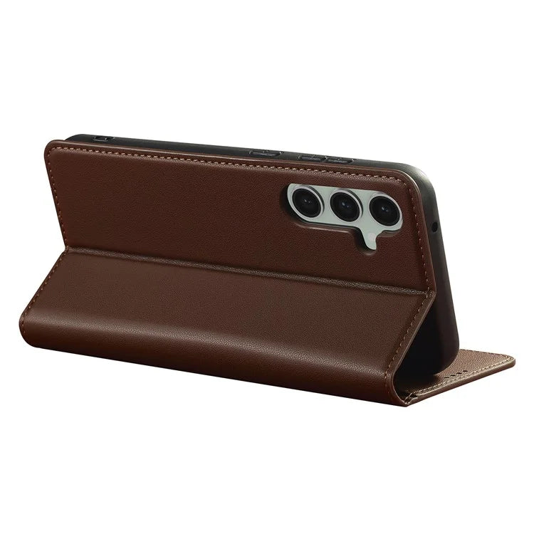 LC.IMEEKE L1 Series for Samsung Galaxy S23 FE Case PU Leather Wallet Stand Protective Phone Cover