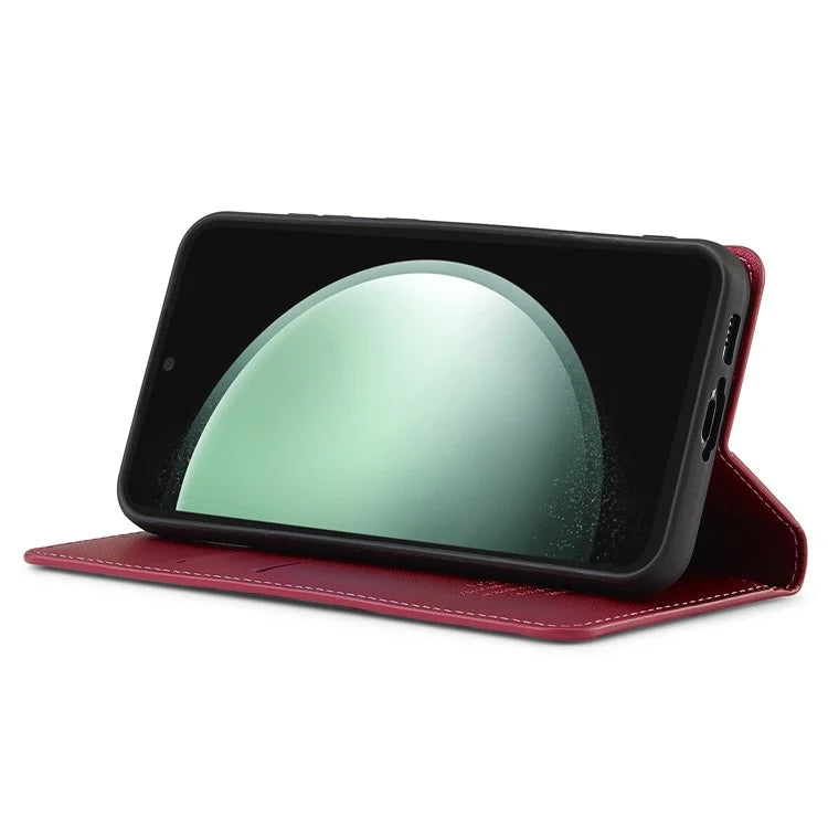 LC.IMEEKE L1 Series for Samsung Galaxy S23 FE Case PU Leather Wallet Stand Protective Phone Cover
