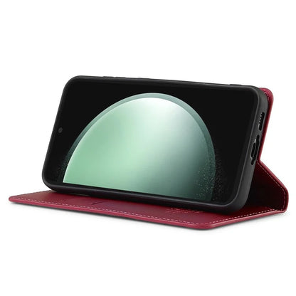 LC.IMEEKE L1 Series for Samsung Galaxy S23 FE Case PU Leather Wallet Stand Protective Phone Cover