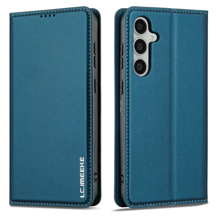 LC.IMEEKE L1 Series for Samsung Galaxy S23 FE Case PU Leather Wallet Stand Protective Phone Cover