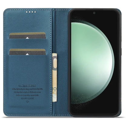 LC.IMEEKE L1 Series for Samsung Galaxy S23 FE Case PU Leather Wallet Stand Protective Phone Cover
