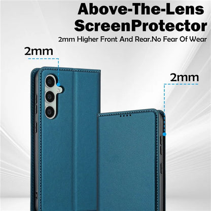 LC.IMEEKE L1 Series for Samsung Galaxy S23 FE Case PU Leather Wallet Stand Protective Phone Cover