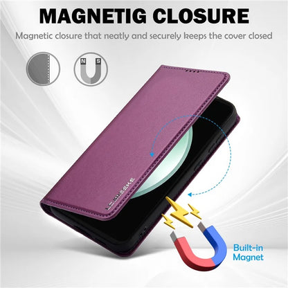 LC.IMEEKE L1 Series for Samsung Galaxy S23 FE Case PU Leather Wallet Stand Protective Phone Cover