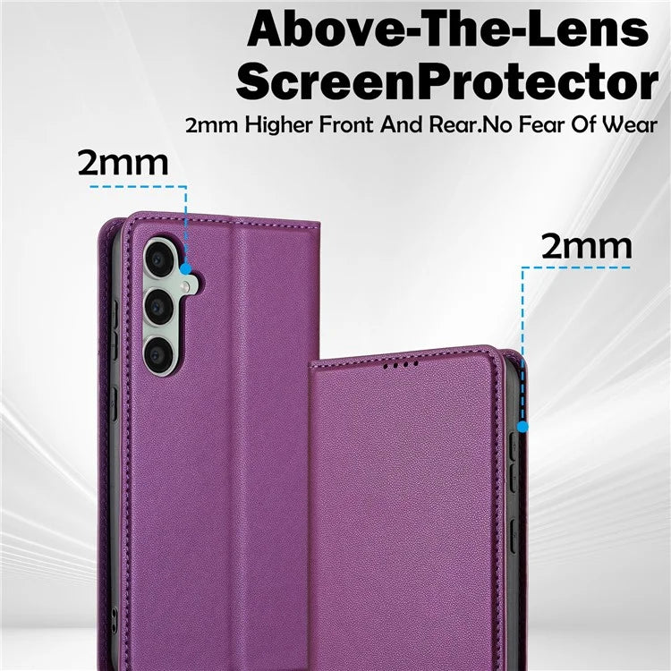 LC.IMEEKE L1 Series for Samsung Galaxy S23 FE Case PU Leather Wallet Stand Protective Phone Cover