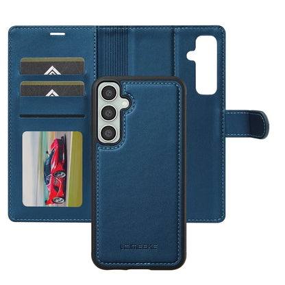 LC.IMEEKE L2 Series for Samsung Galaxy A55 5G Case PU Leather Wallet Detachable Magnetic Phone Cover