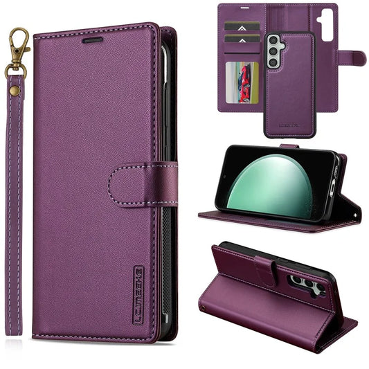 LC.IMEEKE L2 Series for Samsung Galaxy A35 5G Case PU Leather Wallet Detachable Magnetic Phone Cover
