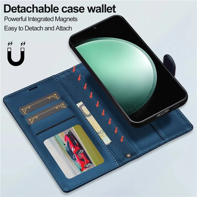 LC.IMEEKE L2 Series for Samsung Galaxy A35 5G Case PU Leather Wallet Detachable Magnetic Phone Cover