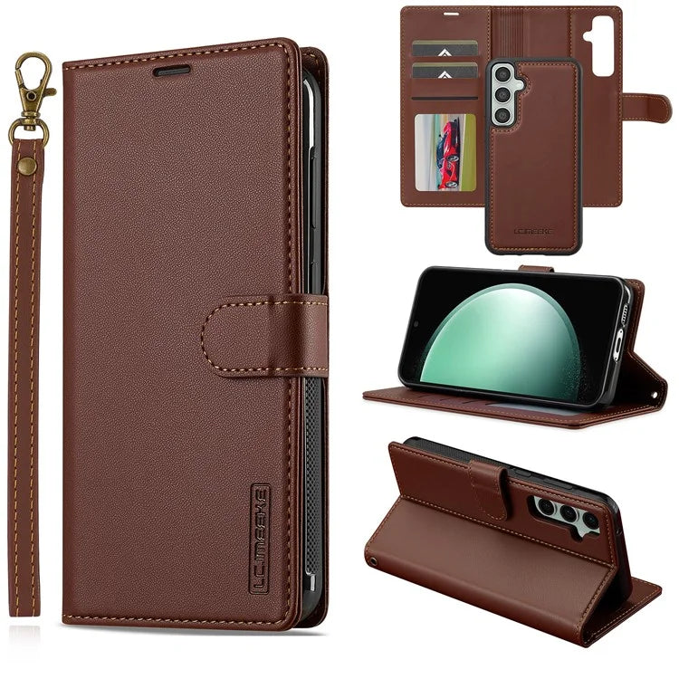 LC.IMEEKE L2 Series for Samsung Galaxy A35 5G Case PU Leather Wallet Detachable Magnetic Phone Cover