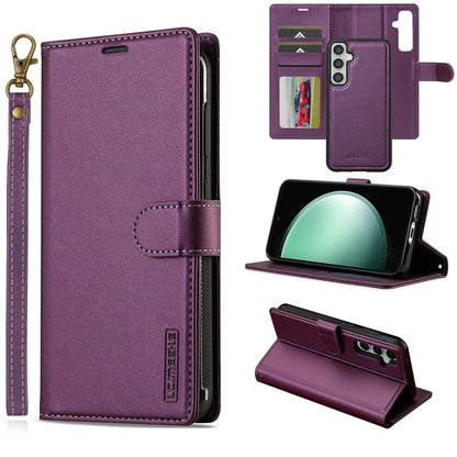 LC.IMEEKE L2 Series for Samsung Galaxy A15 4G / 5G Case PU Leather Wallet Detachable Magnetic Phone Cover