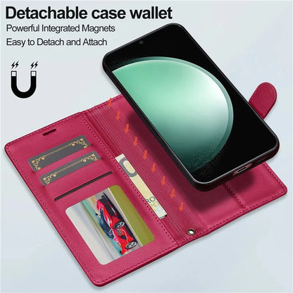 LC.IMEEKE L2 Series for Samsung Galaxy A15 4G / 5G Case PU Leather Wallet Detachable Magnetic Phone Cover