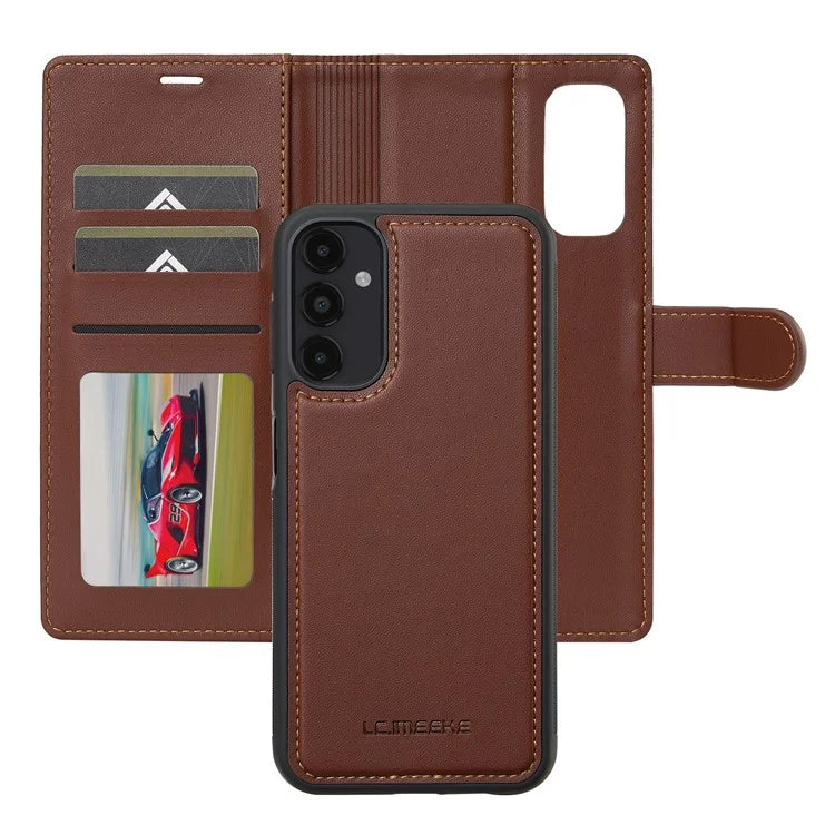 LC.IMEEKE L2 Series for Samsung Galaxy A14 5G Case PU Leather Wallet Detachable Magnetic Phone Cover