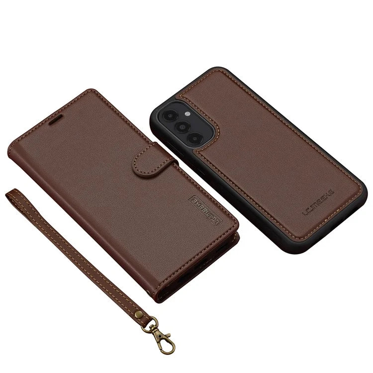 LC.IMEEKE L2 Series for Samsung Galaxy A14 5G Case PU Leather Wallet Detachable Magnetic Phone Cover