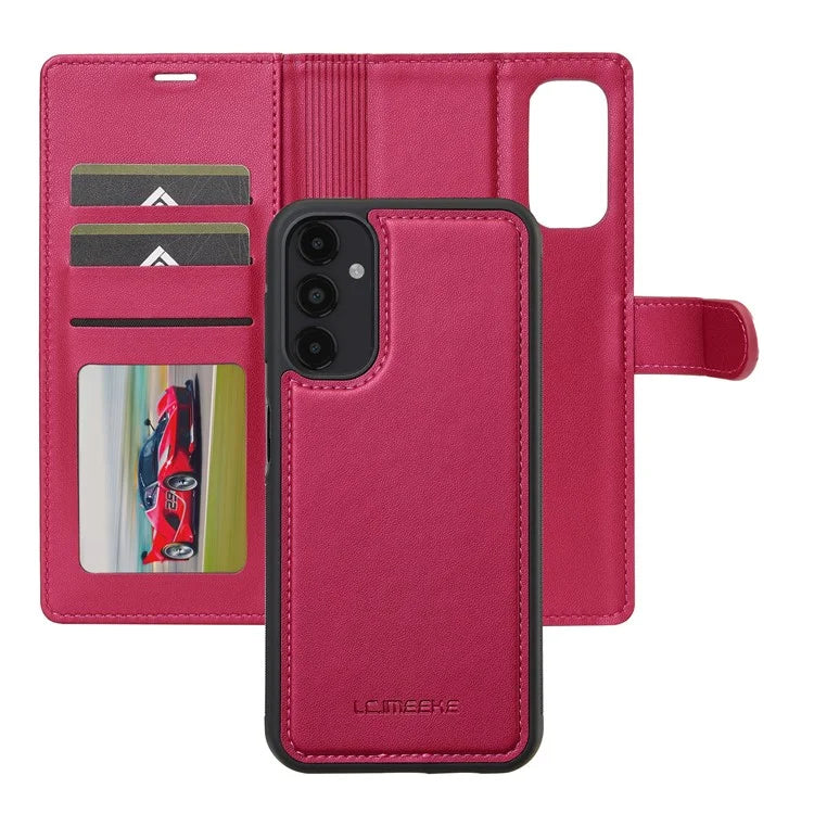 LC.IMEEKE L2 Series for Samsung Galaxy A14 5G Case PU Leather Wallet Detachable Magnetic Phone Cover