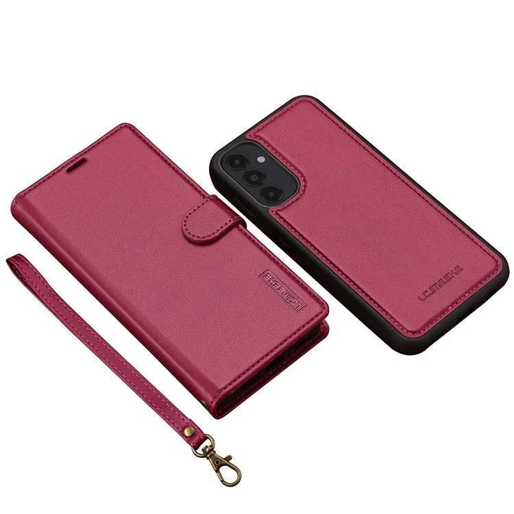 LC.IMEEKE L2 Series for Samsung Galaxy A14 5G Case PU Leather Wallet Detachable Magnetic Phone Cover