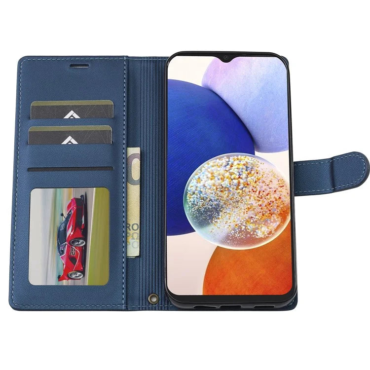 LC.IMEEKE L2 Series for Samsung Galaxy A14 5G Case PU Leather Wallet Detachable Magnetic Phone Cover