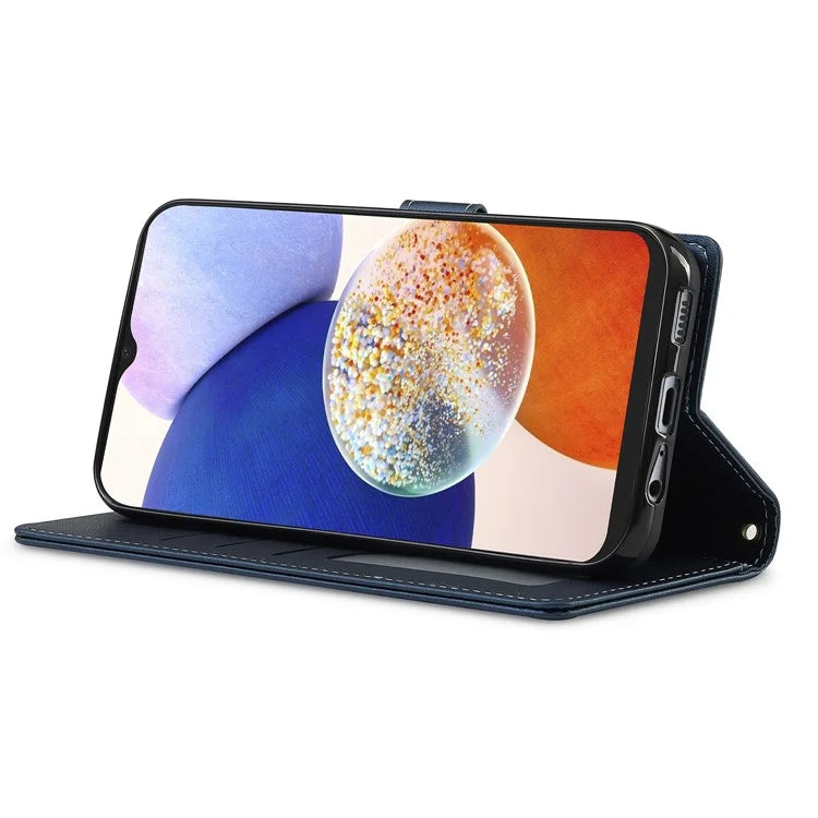 LC.IMEEKE L2 Series for Samsung Galaxy A14 5G Case PU Leather Wallet Detachable Magnetic Phone Cover