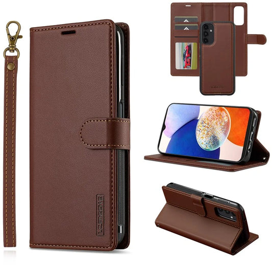 LC.IMEEKE L2 Series for Samsung Galaxy A54 5G Case PU Leather Wallet Detachable Magnetic Phone Cover