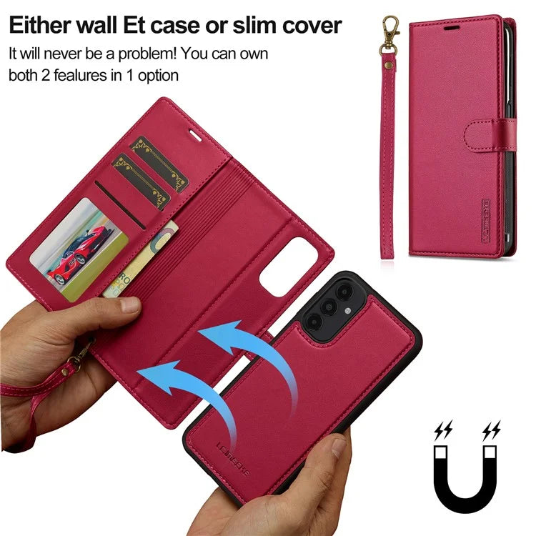 LC.IMEEKE L2 Series for Samsung Galaxy A54 5G Case PU Leather Wallet Detachable Magnetic Phone Cover