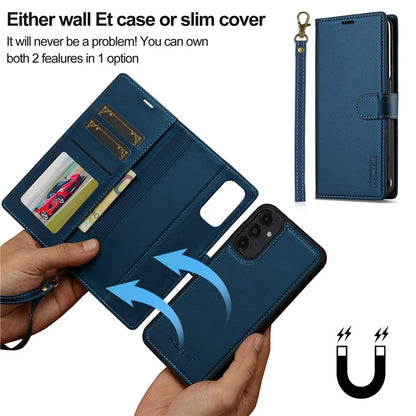 LC.IMEEKE L2 Series for Samsung Galaxy A54 5G Case PU Leather Wallet Detachable Magnetic Phone Cover