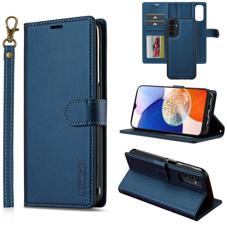 LC.IMEEKE L2 Series for Samsung Galaxy A34 5G Case PU Leather Wallet Detachable Magnetic Phone Cover