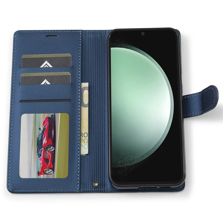 LC.IMEEKE L2 Series for Samsung Galaxy S24 FE Case PU Leather Wallet Detachable Magnetic Phone Cover