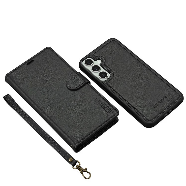 LC.IMEEKE L2 Series for Samsung Galaxy S23 FE Case PU Leather Wallet Detachable Magnetic Phone Cover