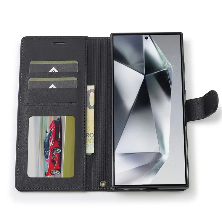 LC.IMEEKE L2 Series for Samsung Galaxy S23 Ultra Case PU Leather Wallet Detachable Magnetic Phone Cover