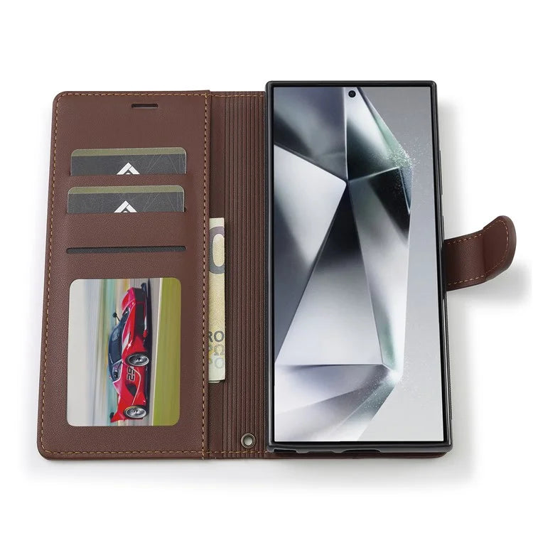 LC.IMEEKE L2 Series for Samsung Galaxy S23 Ultra Case PU Leather Wallet Detachable Magnetic Phone Cover