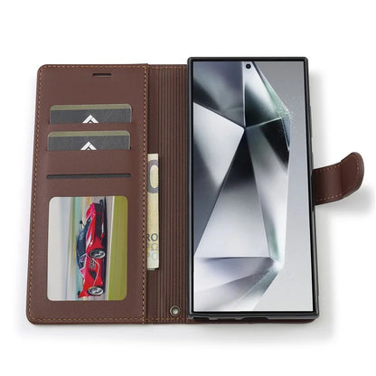 LC.IMEEKE L2 Series for Samsung Galaxy S23 Ultra Case PU Leather Wallet Detachable Magnetic Phone Cover