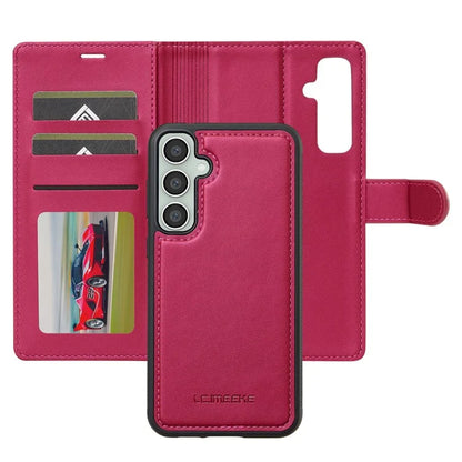 LC.IMEEKE L2 Series for Samsung Galaxy S24+ Case PU Leather Wallet Detachable Magnetic Phone Cover