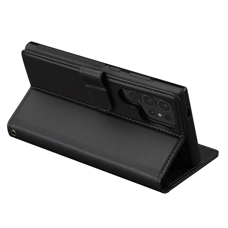 LC.IMEEKE L2 Series for Samsung Galaxy S24 Ultra Case PU Leather Wallet Detachable Magnetic Phone Cover