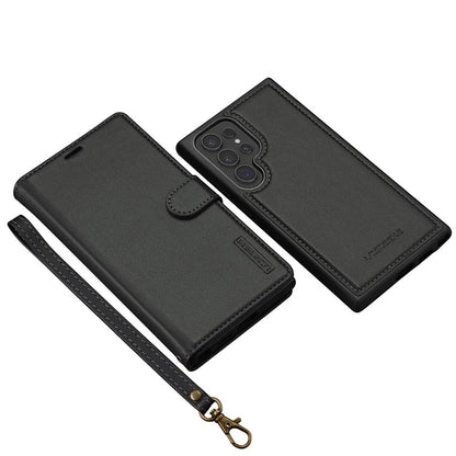 LC.IMEEKE L2 Series for Samsung Galaxy S24 Ultra Case PU Leather Wallet Detachable Magnetic Phone Cover
