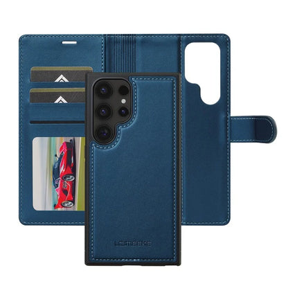 LC.IMEEKE L2 Series for Samsung Galaxy S24 Ultra Case PU Leather Wallet Detachable Magnetic Phone Cover