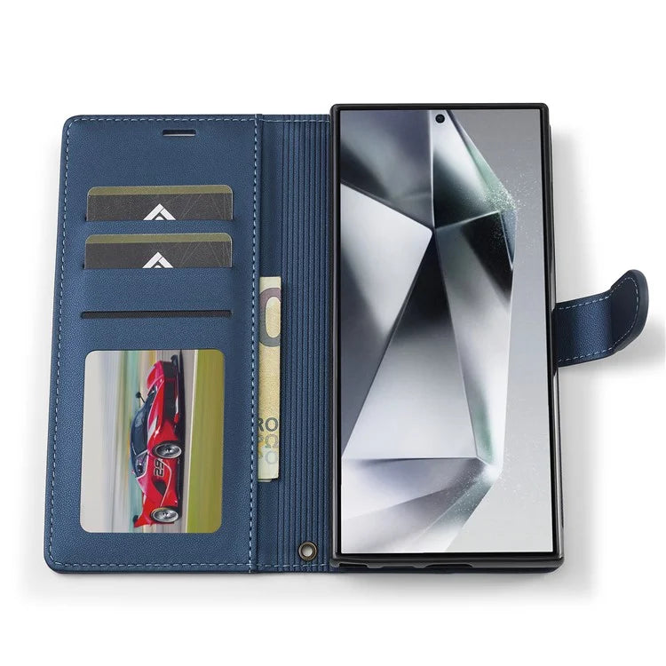 LC.IMEEKE L2 Series for Samsung Galaxy S24 Ultra Case PU Leather Wallet Detachable Magnetic Phone Cover