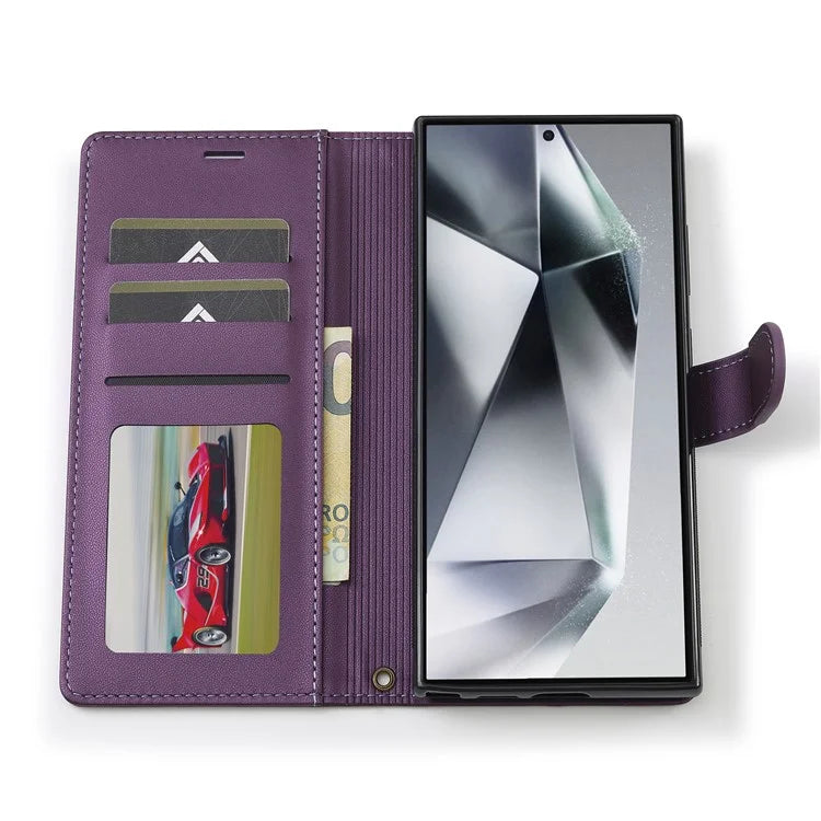 LC.IMEEKE L2 Series for Samsung Galaxy S24 Ultra Case PU Leather Wallet Detachable Magnetic Phone Cover