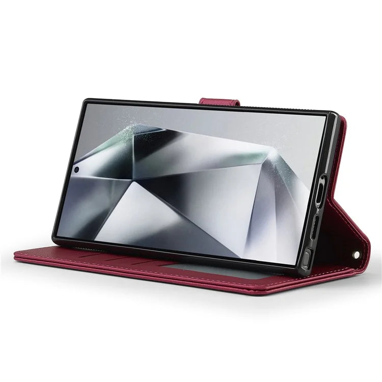 LC.IMEEKE L2 Series for Samsung Galaxy S24 Ultra Case PU Leather Wallet Detachable Magnetic Phone Cover