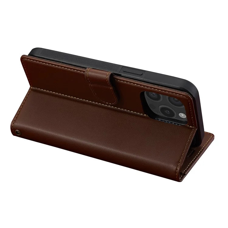 LC.IMEEKE L2 Series for iPhone 14 Pro Max Case PU Leather Wallet Detachable Magnetic Phone Cover