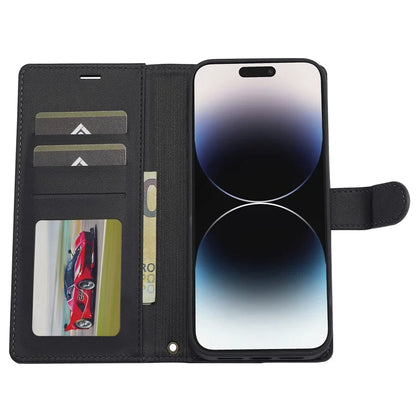 LC.IMEEKE L2 Series for iPhone 14 Pro Max Case PU Leather Wallet Detachable Magnetic Phone Cover