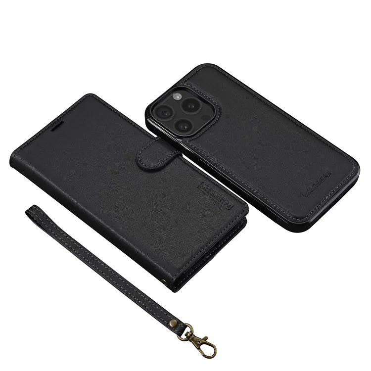 LC.IMEEKE L2 Series for iPhone 14 Pro Max Case PU Leather Wallet Detachable Magnetic Phone Cover