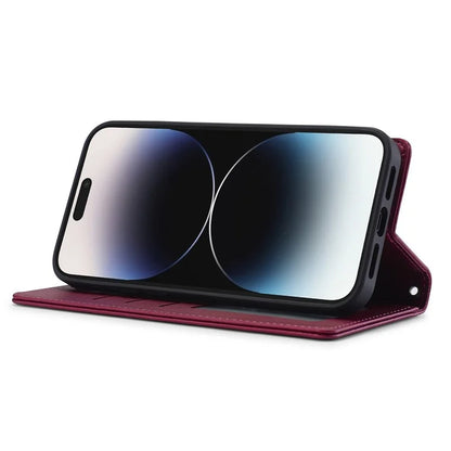 LC.IMEEKE L2 Series for iPhone 14 Pro Max Case PU Leather Wallet Detachable Magnetic Phone Cover