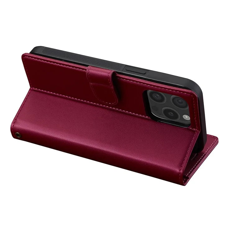 LC.IMEEKE L2 Series for iPhone 14 Pro Max Case PU Leather Wallet Detachable Magnetic Phone Cover