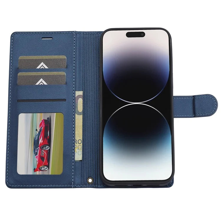 LC.IMEEKE L2 Series for iPhone 14 Pro Max Case PU Leather Wallet Detachable Magnetic Phone Cover
