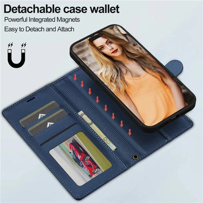 LC.IMEEKE L2 Series for iPhone 14 Pro Max Case PU Leather Wallet Detachable Magnetic Phone Cover